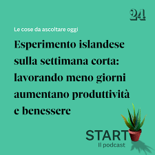 Da Il Sole 24ore: primi test per la settimana corta
